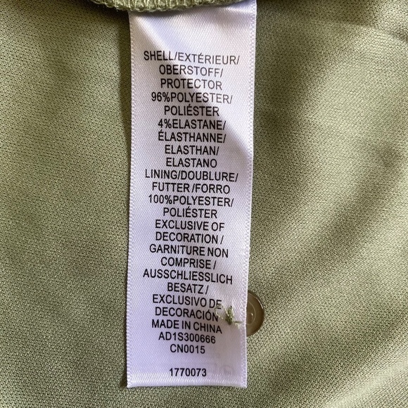 Adrianna Papell Flutter Short Sleeve Eyelet Top, Green, Medium NWT - Picture 11 of 12